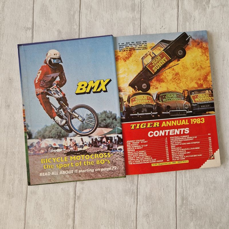Tiger Annual 1983, Football, BMX, sports