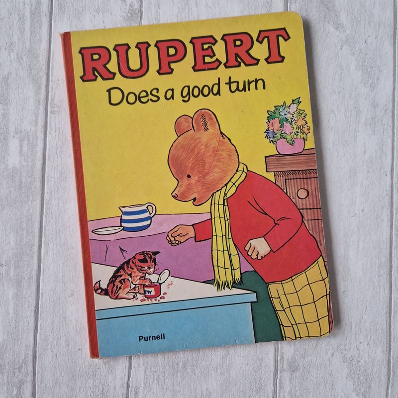 Rupert the Bear - Does a Good Turn, board book 1976