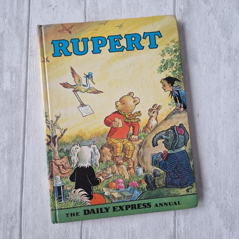 Rupert the Bear -  Stork letter picnic 1972