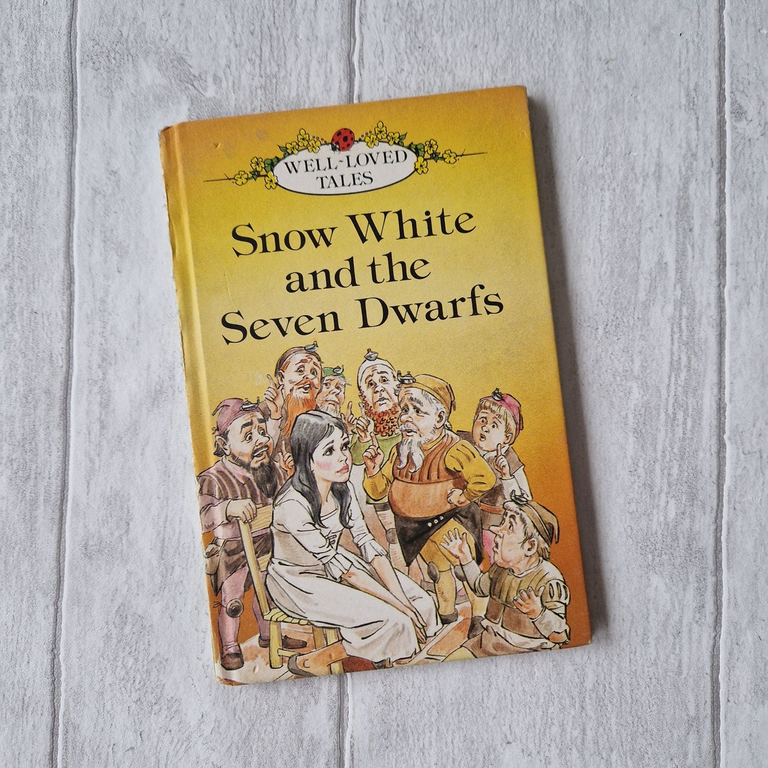 Snow White and the Seven Dwarfs made from a Ladybird Book