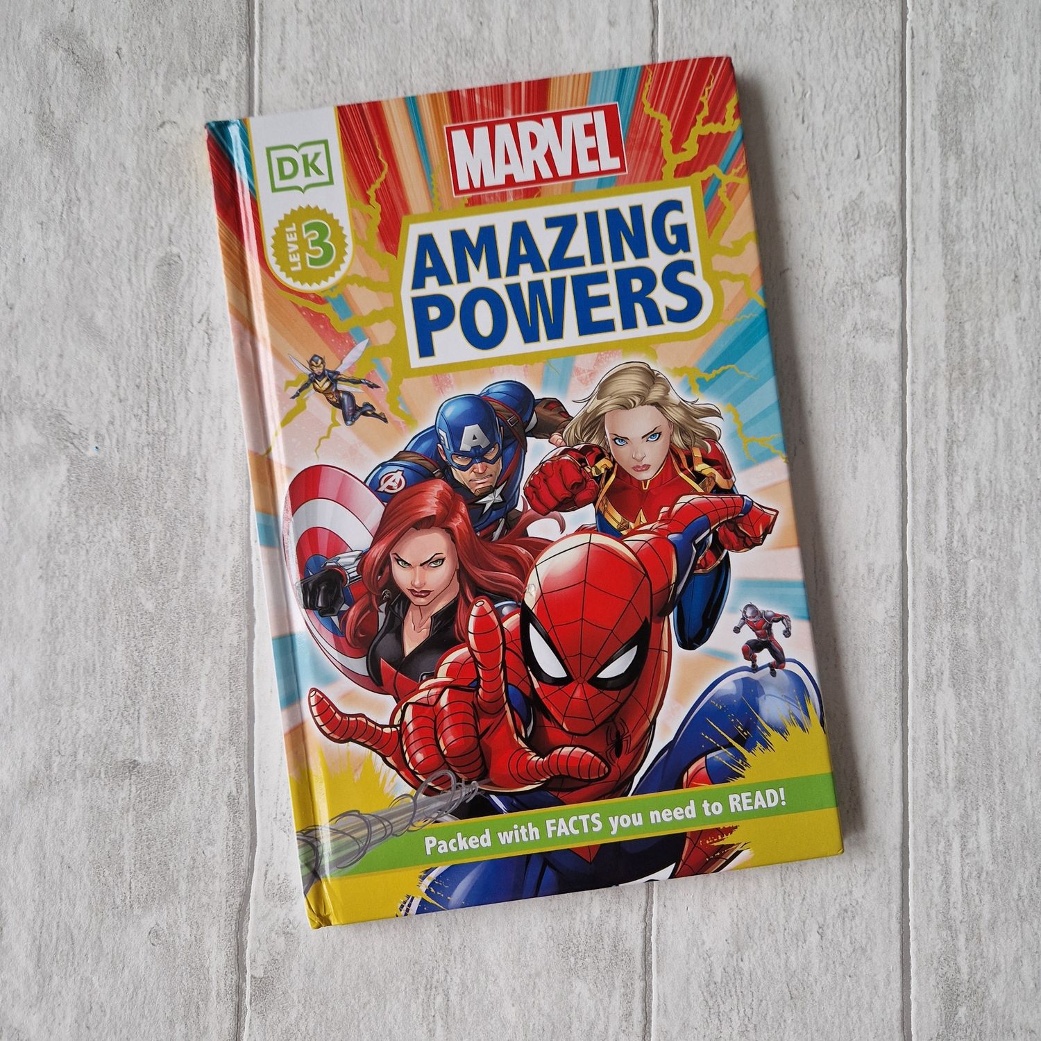 Marvel Amazing Powers Notebook, Spiderman, Black Widow, Captain Marvel , Captain America