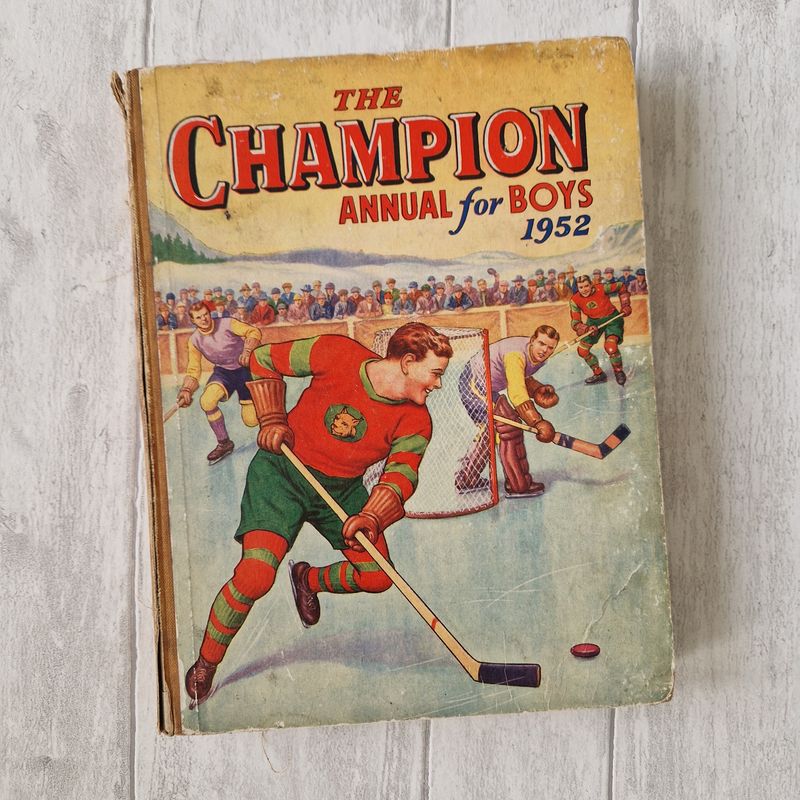 The Champion Annual for Boys 1952 - ice hockey