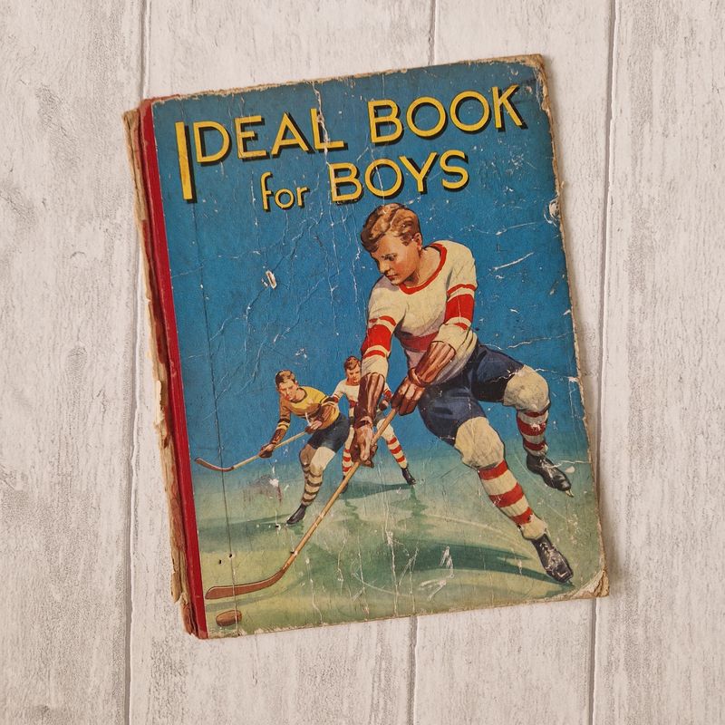 Ideal Book for Boys - Ice Hockey c. 1930s