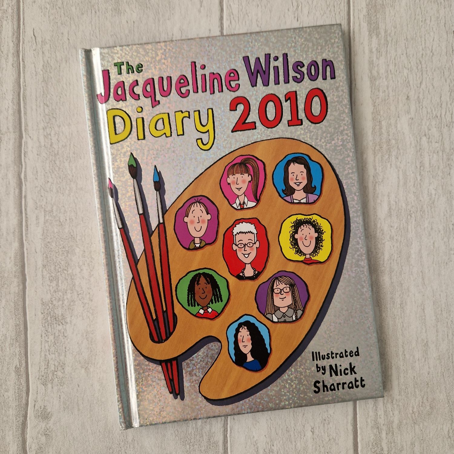 Jacqueline Wilson Diary , Artists paint palette