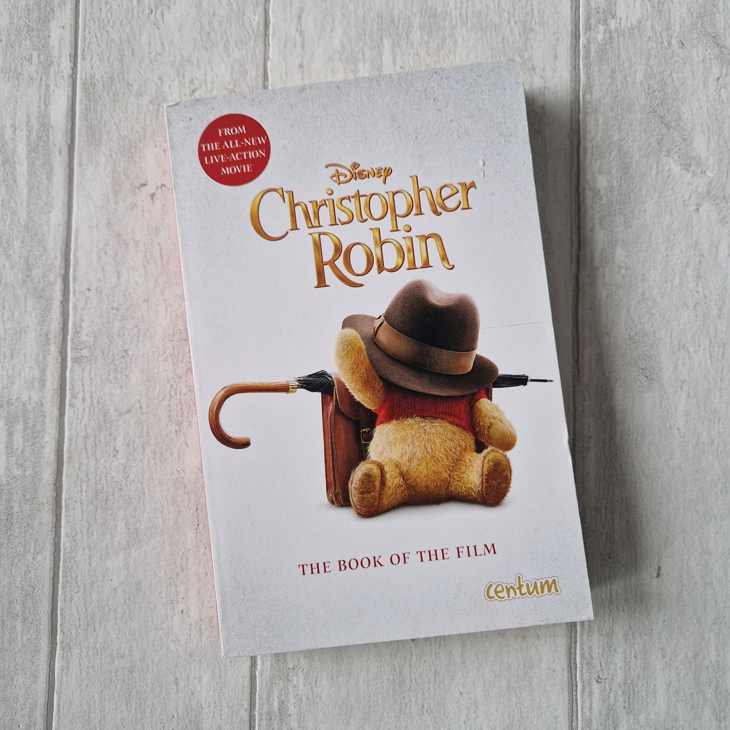 Christopher Robin Winnie the Pooh - made from a paperback book