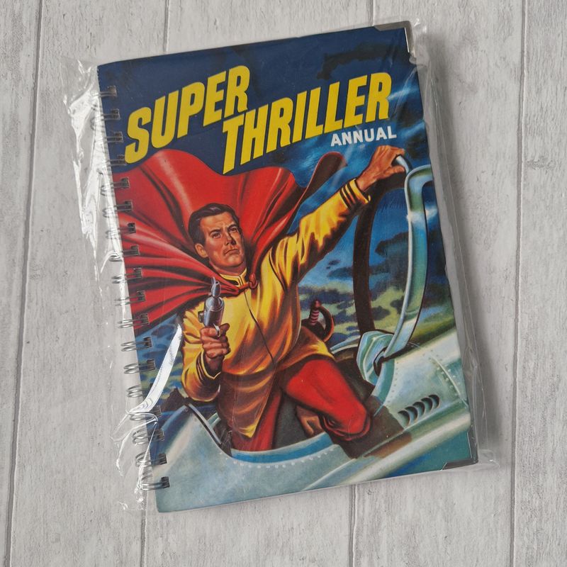 The Super Thriller Annual 1950s lined notebook  - READY TO SHIP 