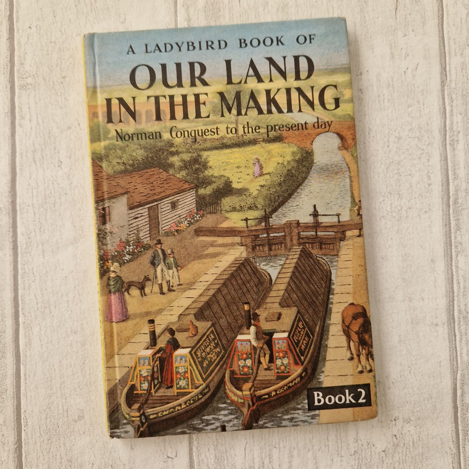 Our land in the making Notebook made from a Ladybird Book - Canal Boats