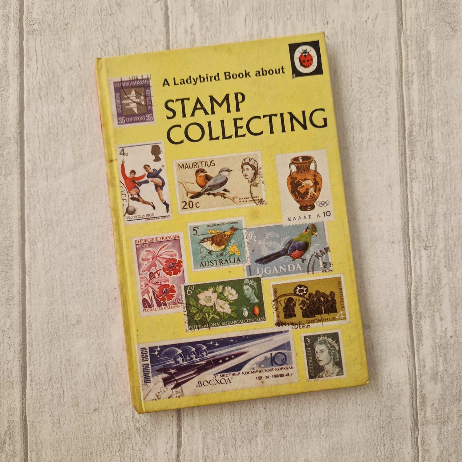 Stamp Collecting Notebook made from a Ladybird Book