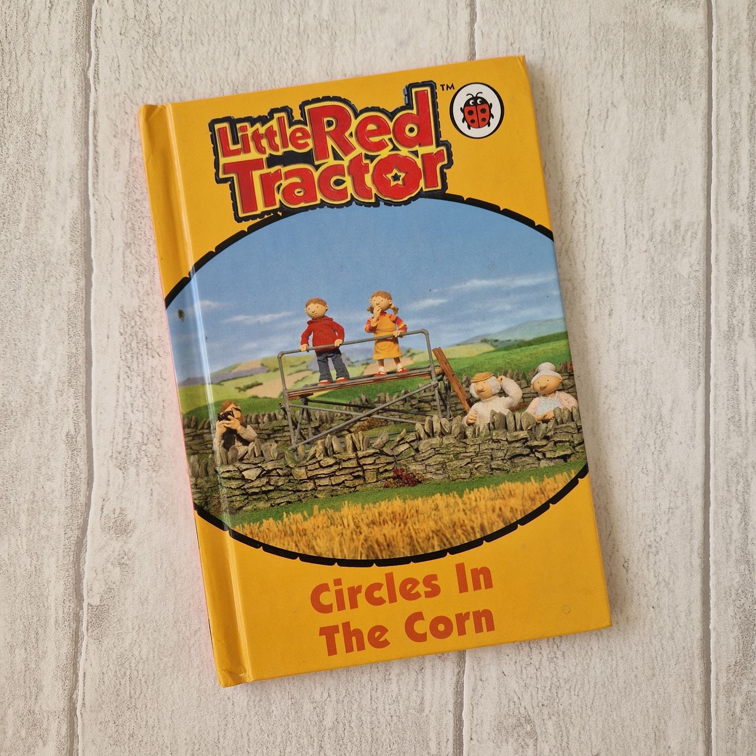 Little Red Tractor - Circles in the Corn made from a Ladybird Book