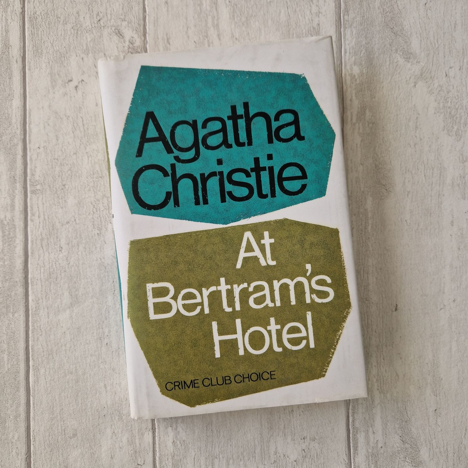 Agatha Christie At Bertram&#39;s Hotel, Miss Marple - made from a dust jacket