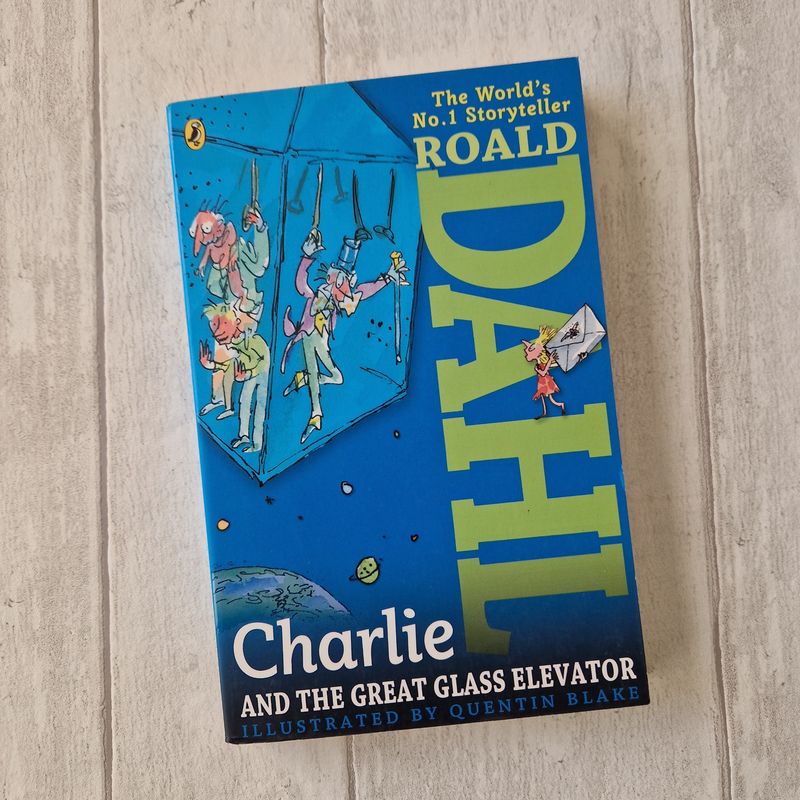 Charlie and the Great Glass Elevator by Roald Dahl - made from a paperback book