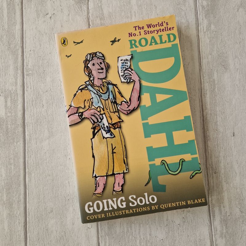 Going Solo by Roald Dahl - made from a paperback book