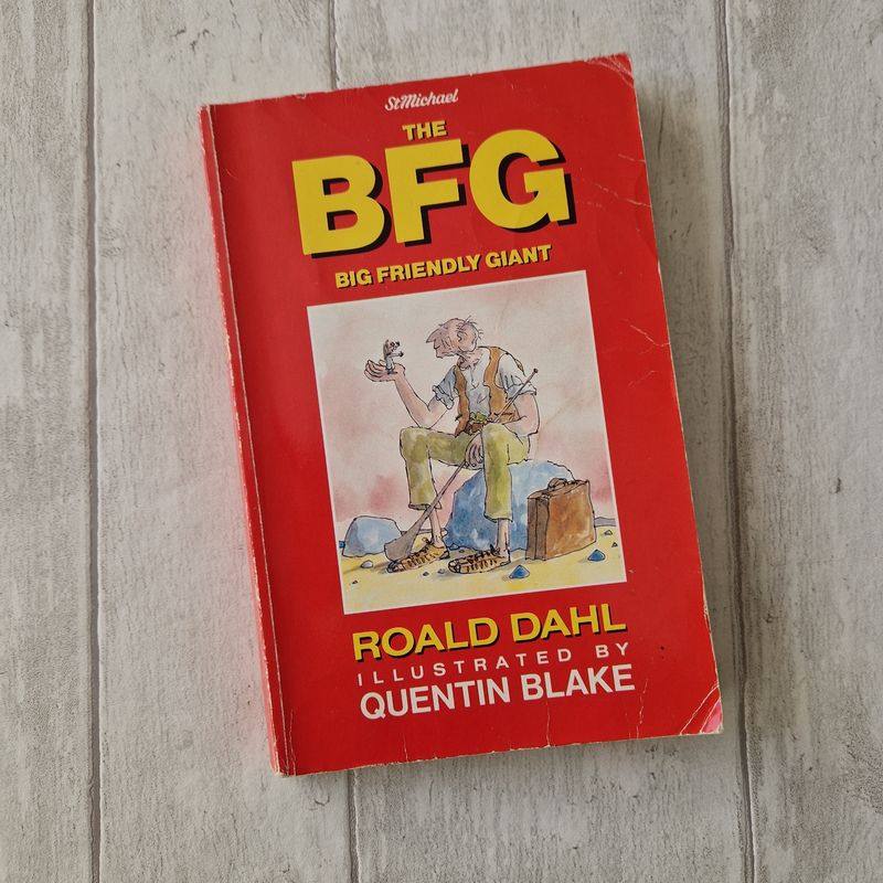 The BFG by Roald Dahl - made from a paperback book