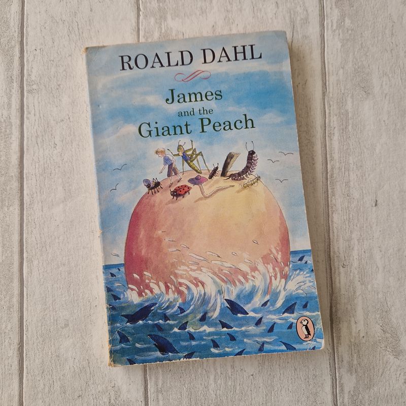 James and the Giant Peach by Roald Dahl - made from a paperback book