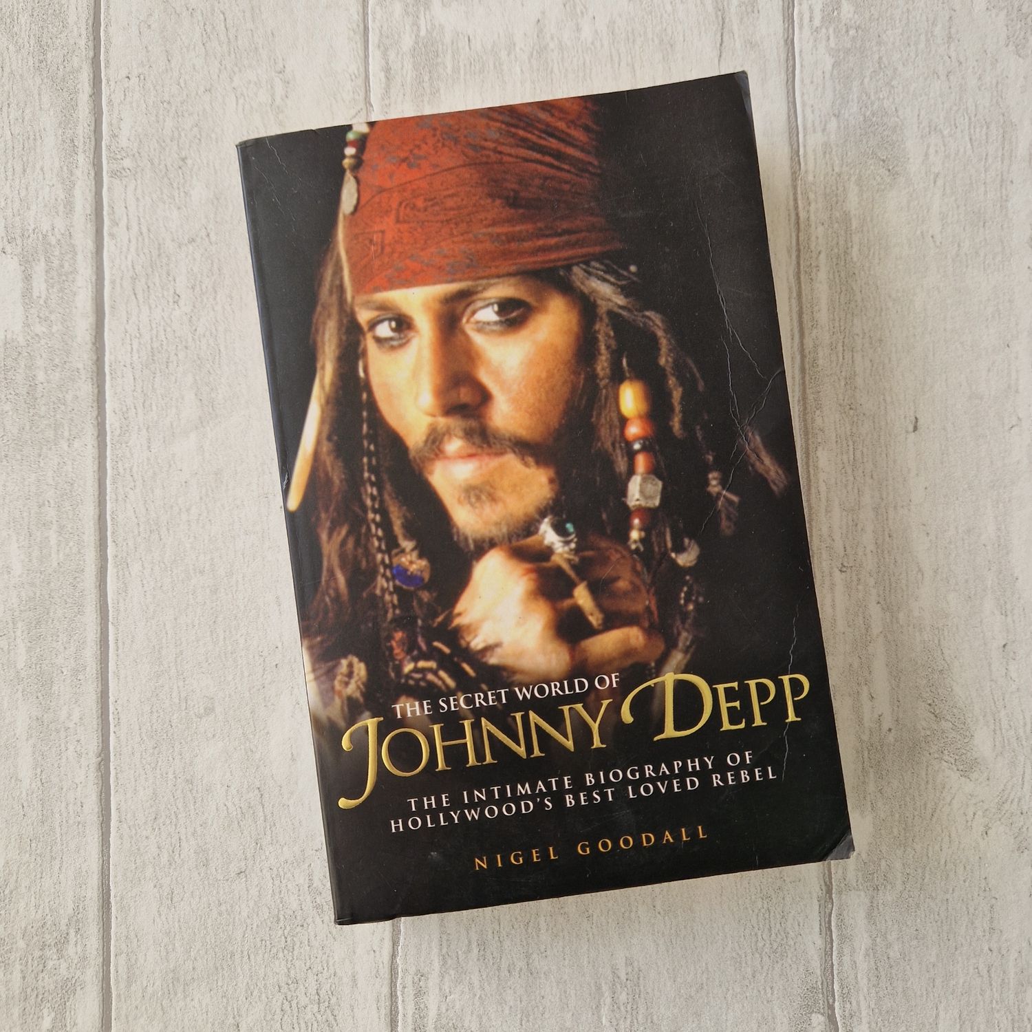 The Secret World of Johnny Depp - Pirates of the Caribbean - made from a paperback book