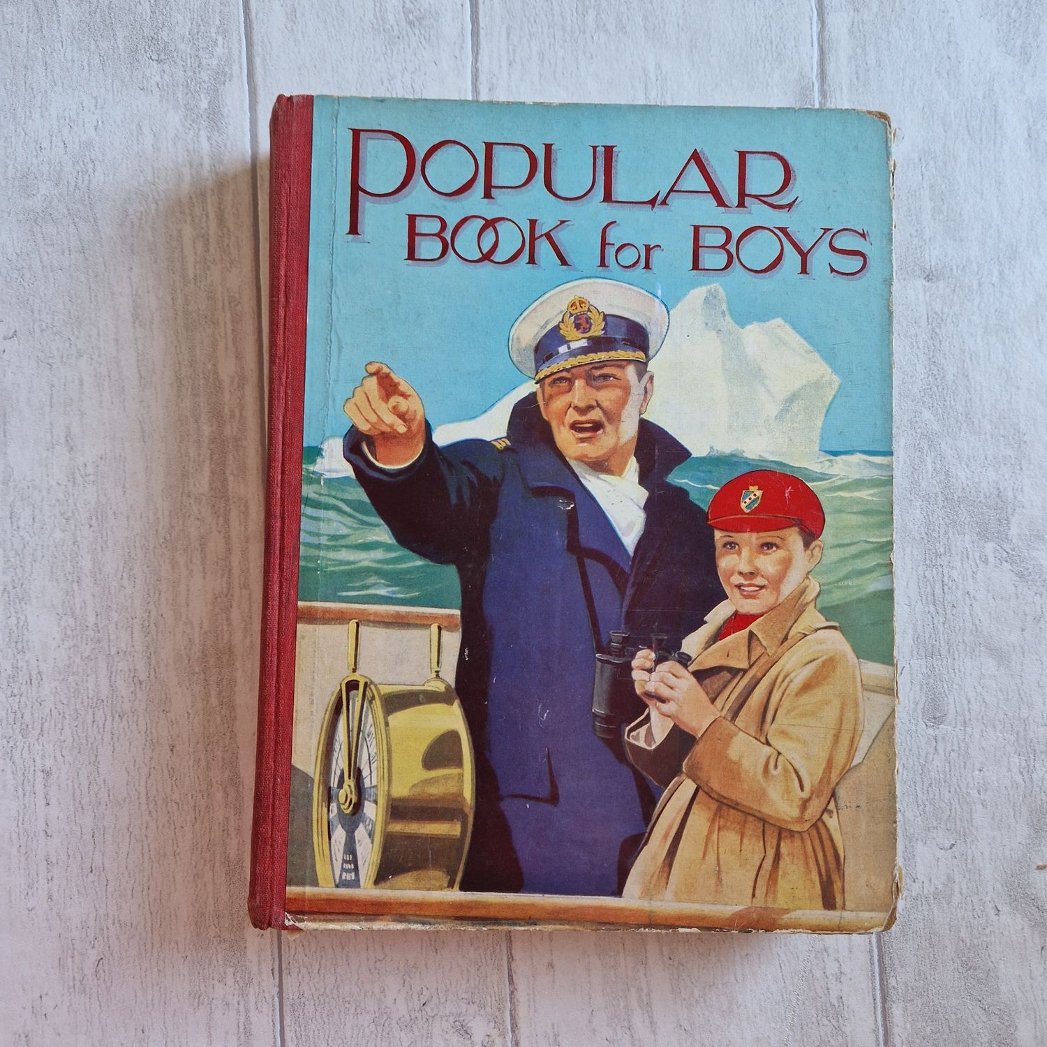 Popular Book for Boys c. 1950s - Sailor Boat Iceberg ship