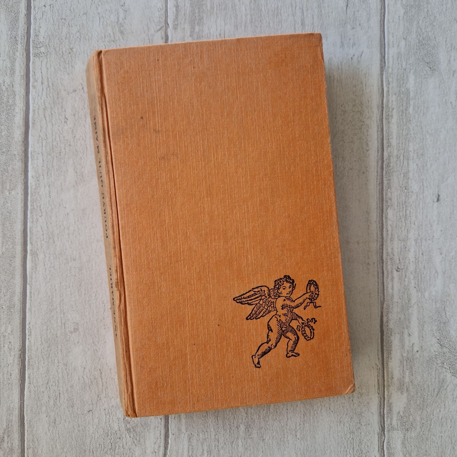 Peach orange cherub - 1960 French Pourvu Qu&#39;il M&#39;aime &quot;I hope they love me&quot;