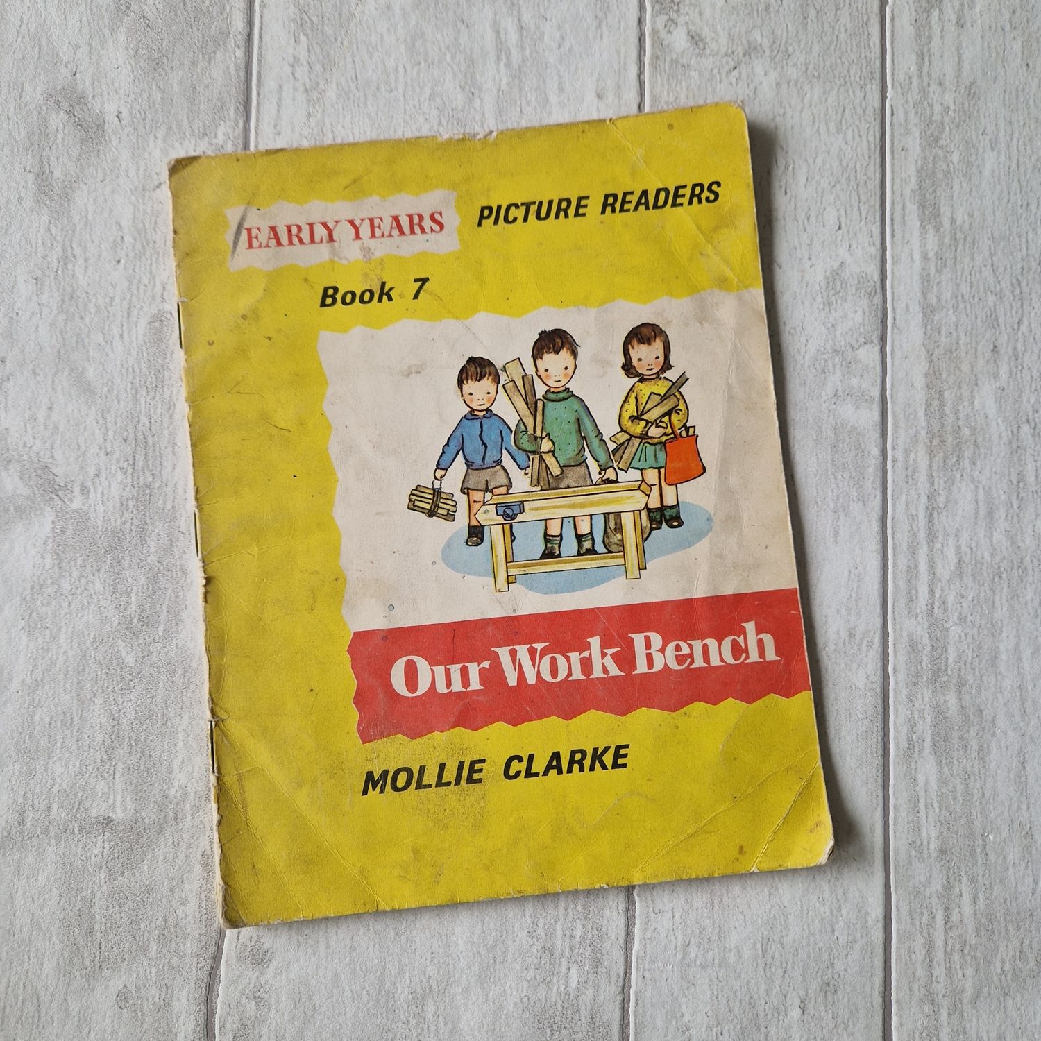 Our Work Bench 1960 - carpenter - made from a paperback book