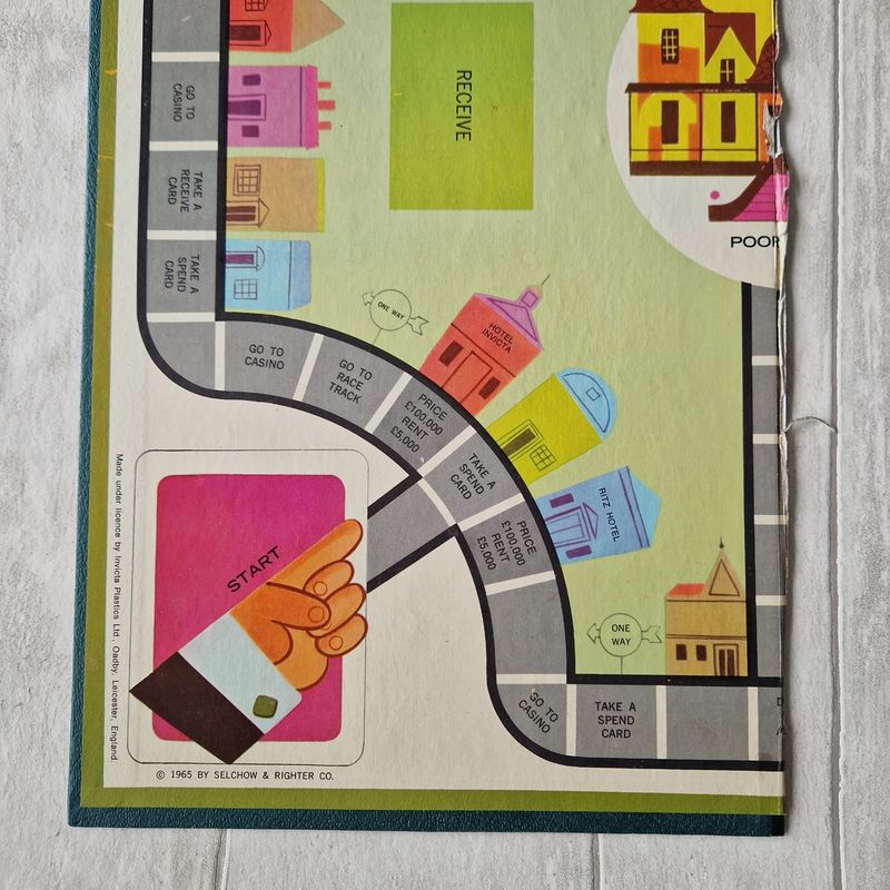 Go For Broke 1960s Board Game