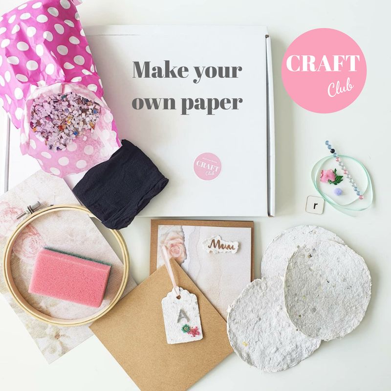 Join The Craft Club - Monthly Subscription - Make your own Paper!