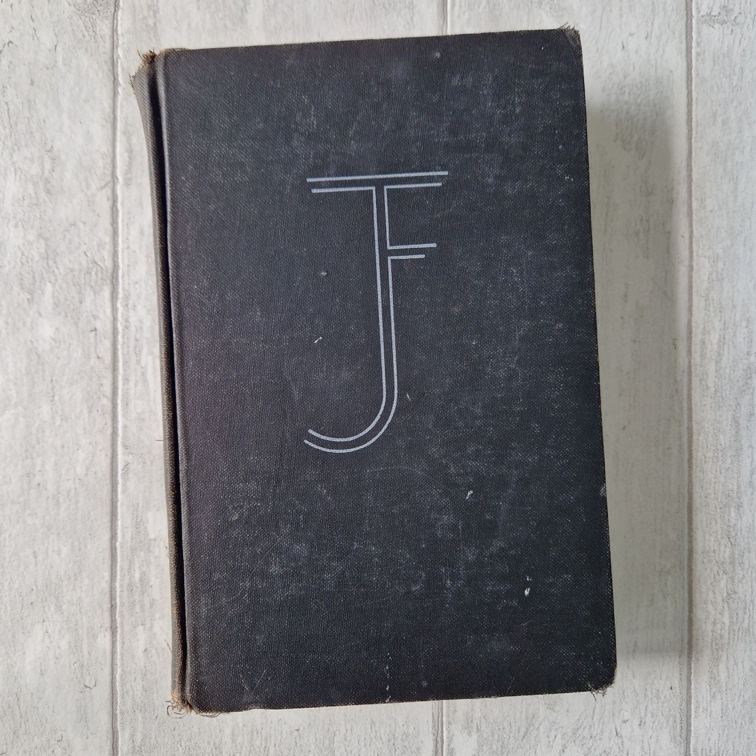 JF - Father and Son 1947 by James Farrell - Black monogram notebook