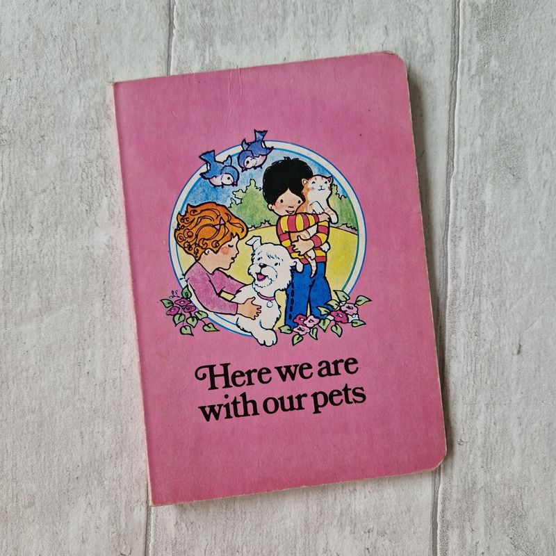 Jill &amp; Jim &#39;Here we are with our pets&#39; - Treasure Hour Murrays Children&#39;s Board Book 1969