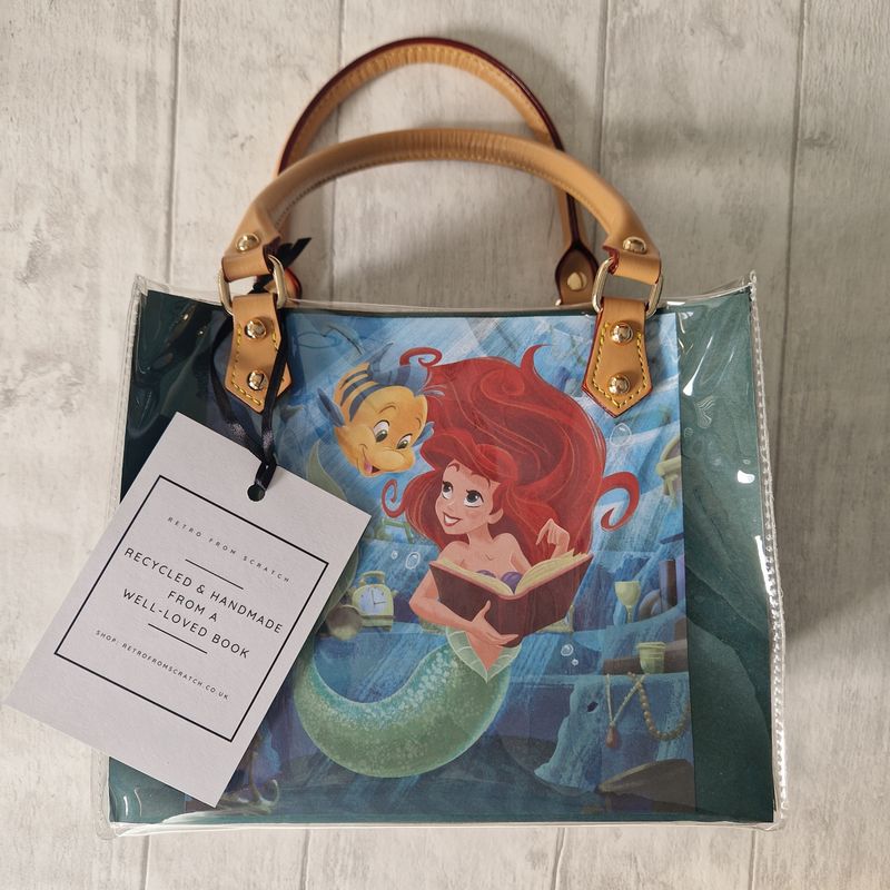 Little Mermaid Handbag made from a book