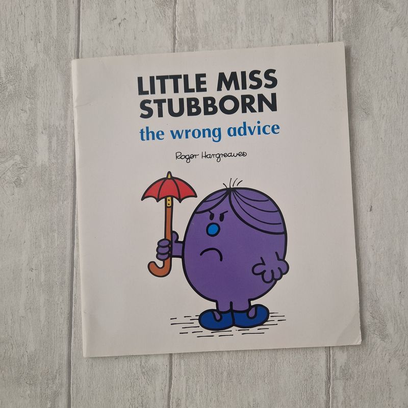 Little Miss Stubborn - The Wrong Advice -  made from a paperback book