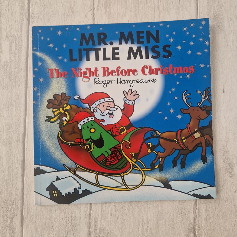 Mr Men - Little Miss - The Night Before Christmas -  made from a paperback book