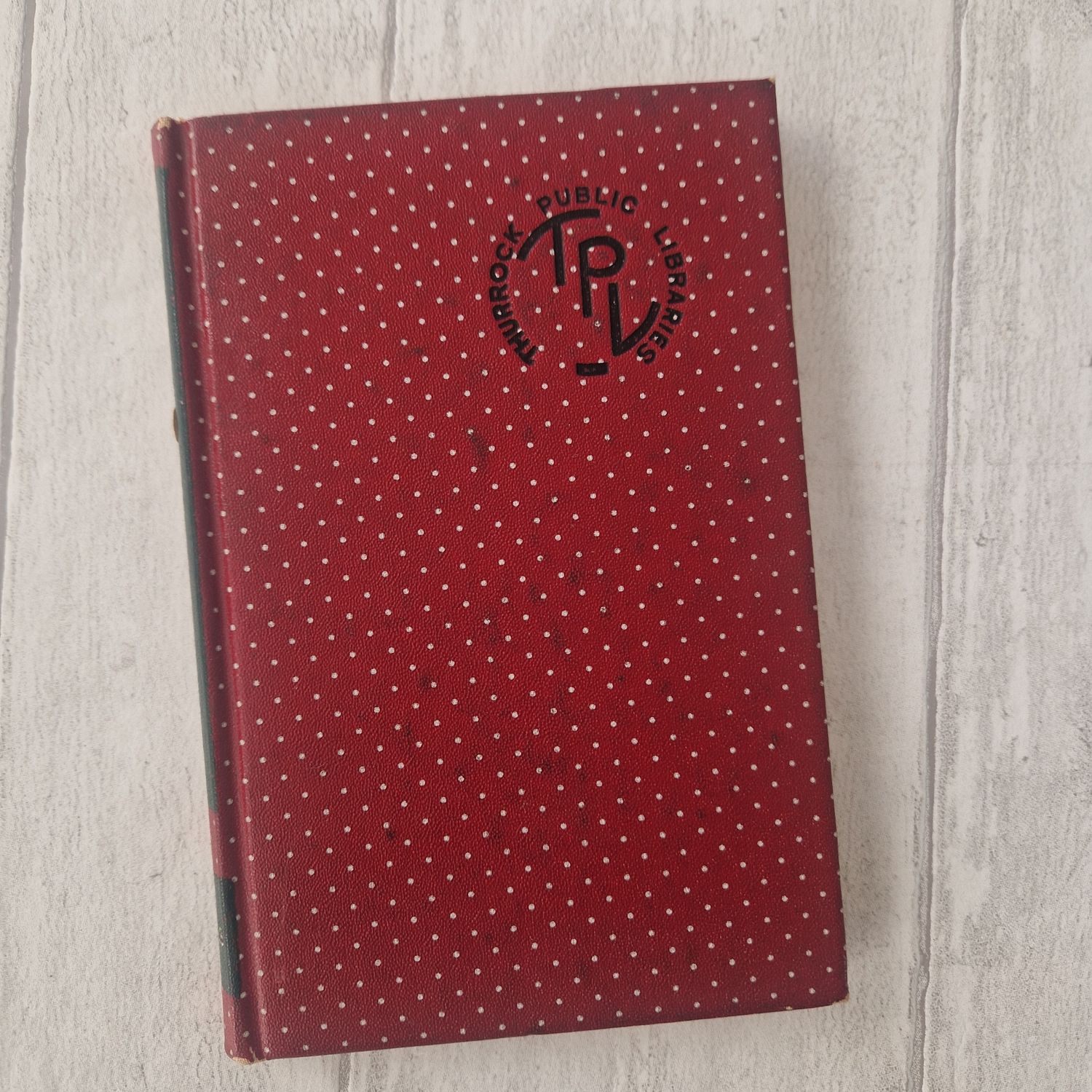 Thurrock Public Libraries 1949 'Sherston's Progress' polka dot red