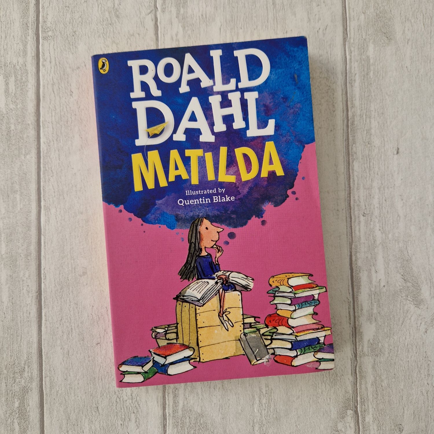 Matilda by Roald Dahl - made from a paperback book