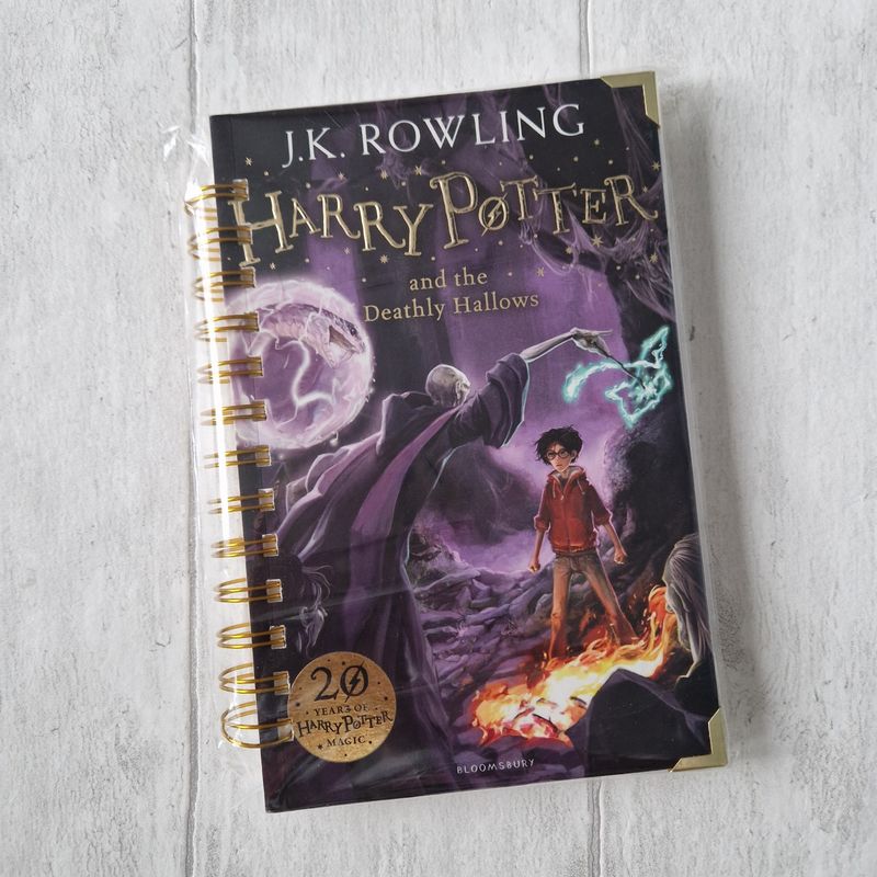 Harry Potter and the Deathly Hallows lined Notebook - READY TO SHIP