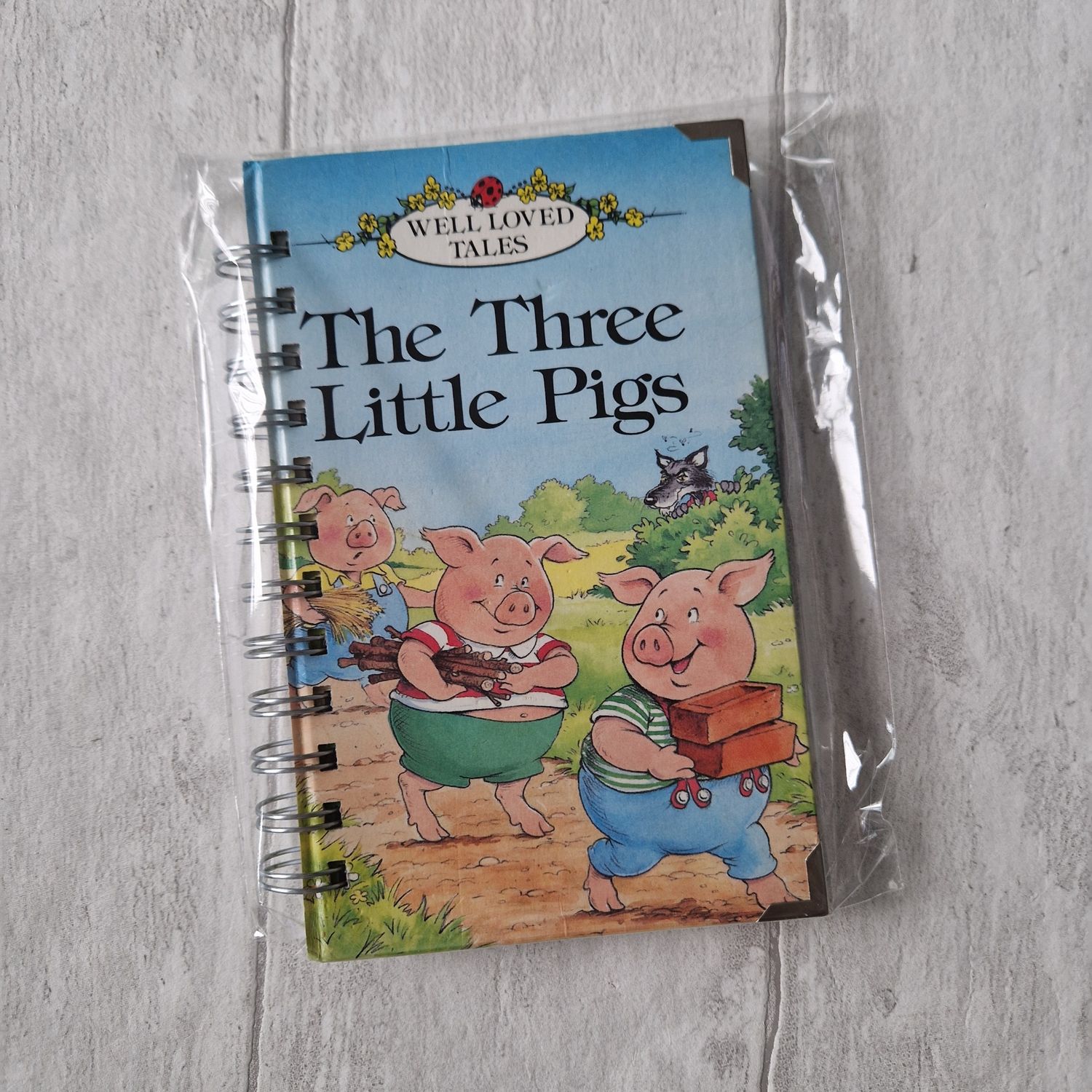 The Three Little Pigs lined notebook - Ladybird Book - READY TO SHIP