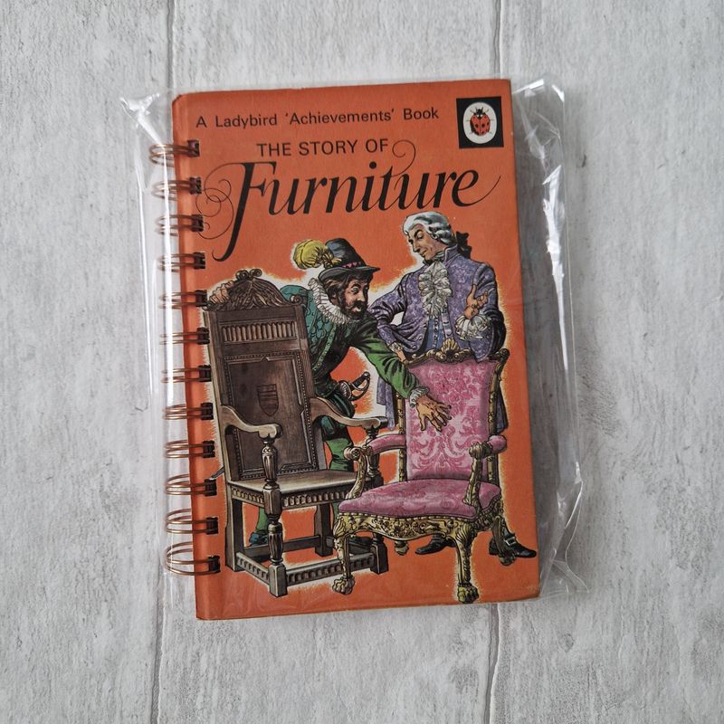 Furniture plain paper notebook - Ladybird Book - READY TO SHIP