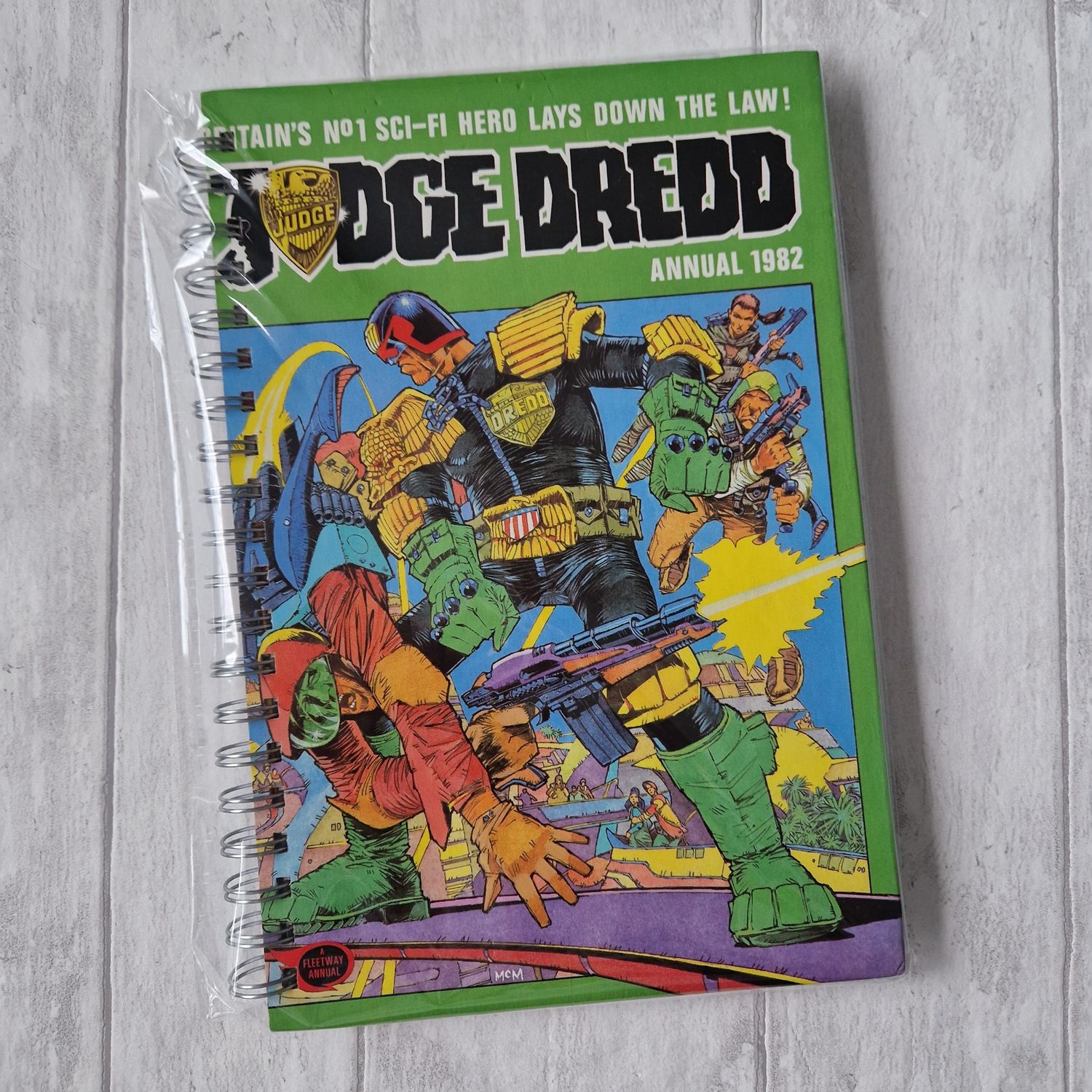 Judge Dredd Annual 1982 Plain Paper Notebook  - READY TO SHIP