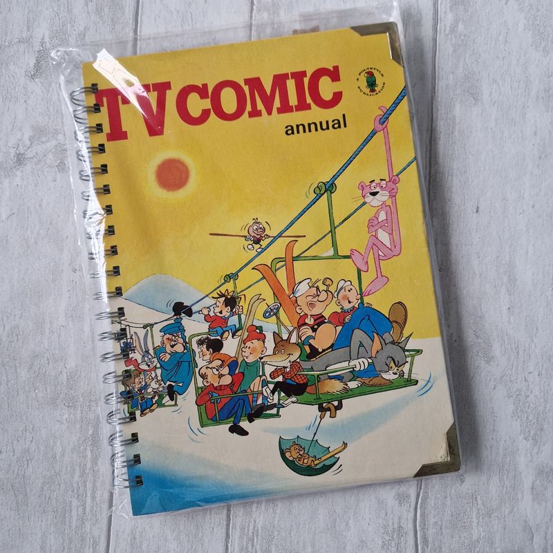 TV Comic Plain Paper Notebook  1970s, Popeye, Pink Panther... notebook  - READY TO SHIP