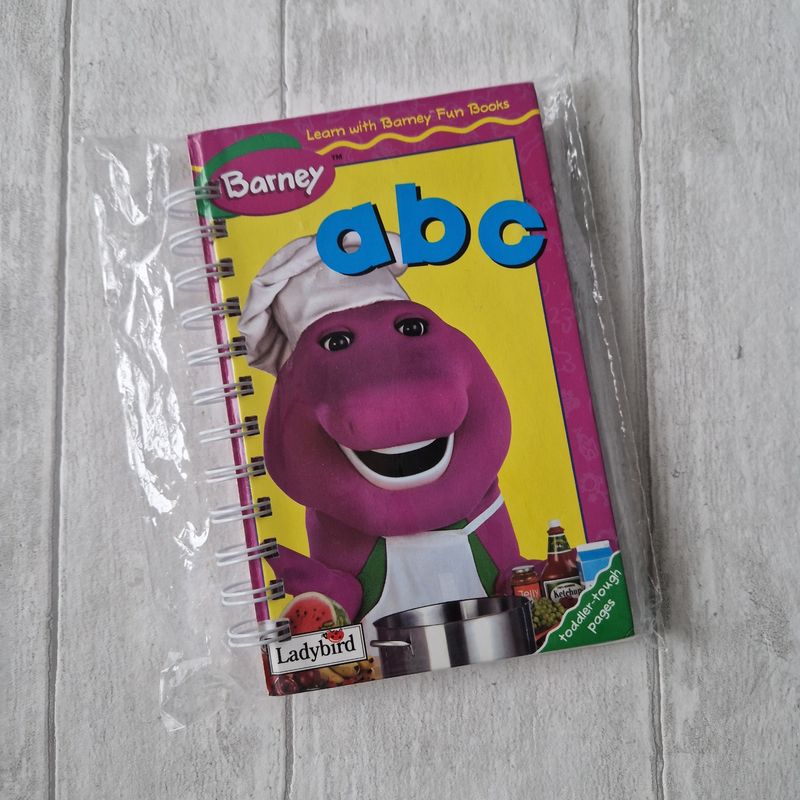 Barney Dinosaur ABC plain notebook - Ladybird Book - READY TO SHIP
