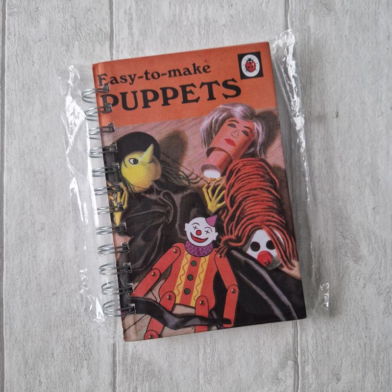 Easy to Make Puppets plain notebook - Ladybird Book - READY TO SHIP