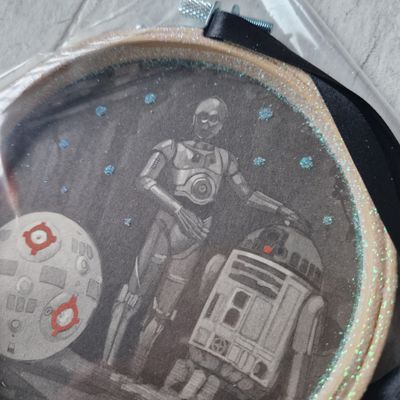 Star Wars Christmas Hoop Decoration made from a book page