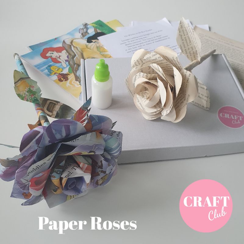 Paper Rose Craft Club Kit &amp; Online Tutorial  - FREE POSTAGE