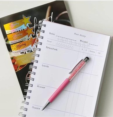 Slimming World Food Diary Upgrade - DO NOT PURCHASE WITHOUT ADDING A RECYCLED BOOK COVER TO YOUR BASKET!