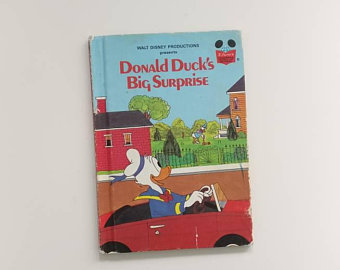 Donald Duck's Big Surprise lined  Notebook