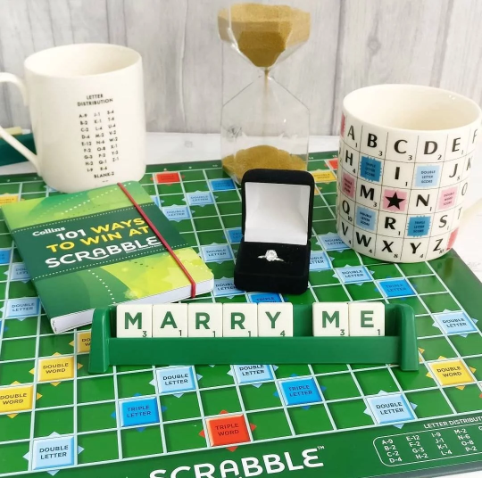 Personalised Scrabble signs made from original Scrabble pieces, choose your words