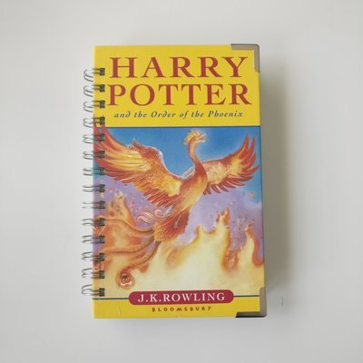 Harry Potter and the Order of the Phoenix - made from a dust jacket