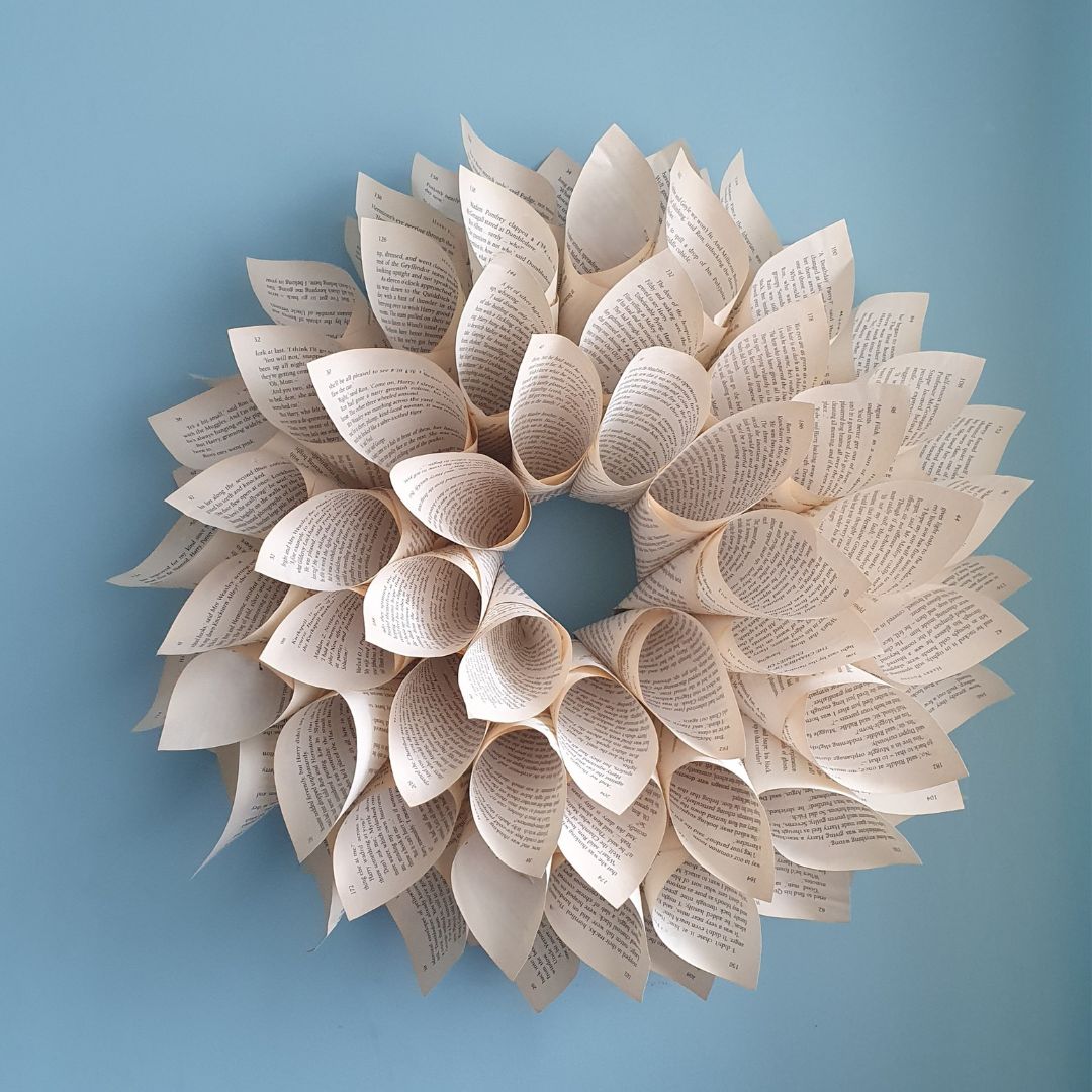 Book Wreath Workshop,  Thursday October 29, 10 am - 12pm at Merrymeade Tea Rooms, Brentwood