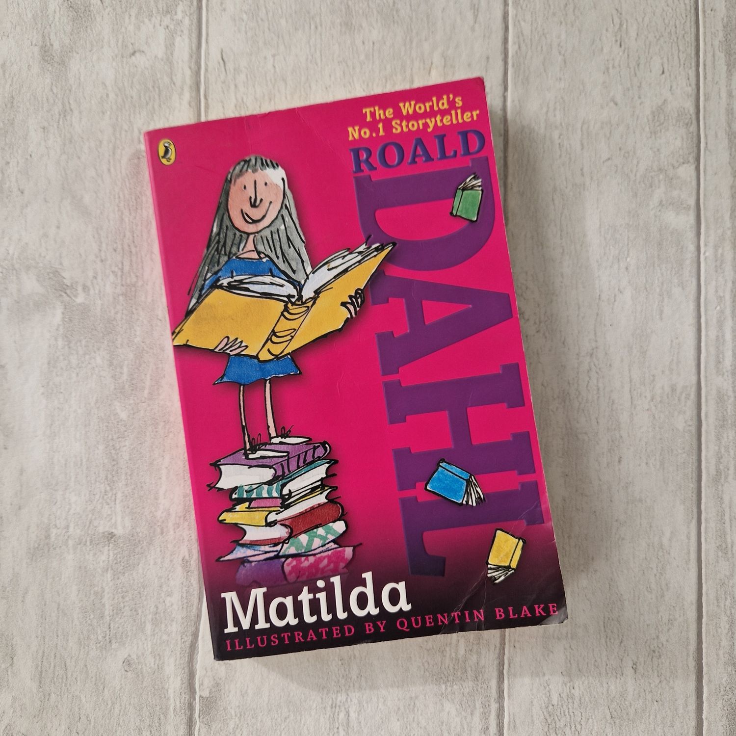 Matilda by Roald Dahl - made from a paperback book