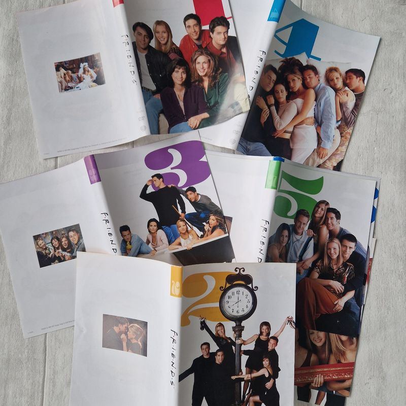 FRIENDS DVD notebooks -  made with metal book corners