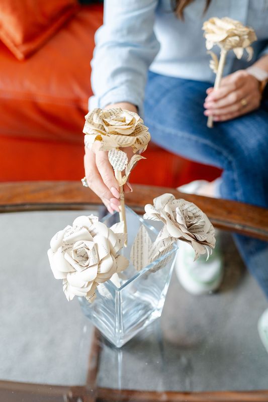 Book Paper Rose Video Tutorial &amp; PDF Download