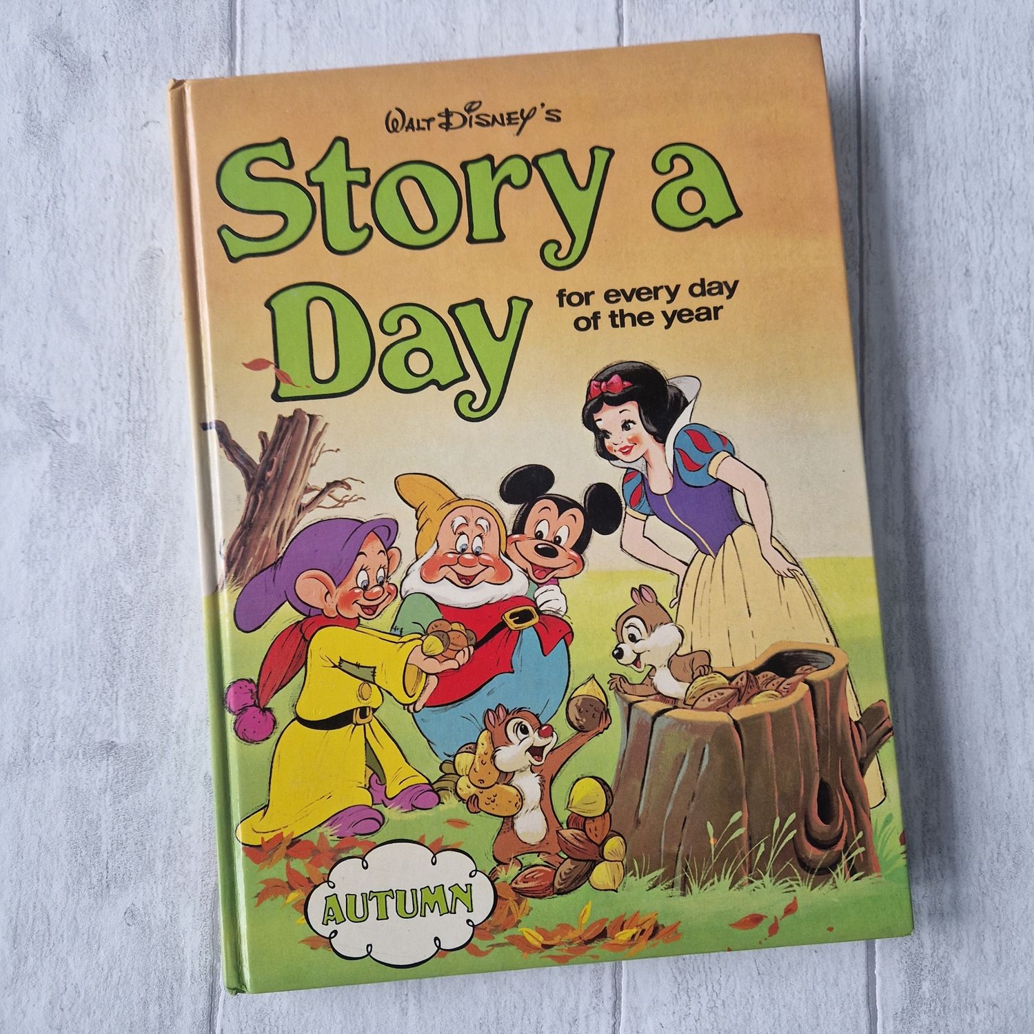 Walt Disney's Story a Day - Autumn Snow White Mickey, Chip and Dale 1979