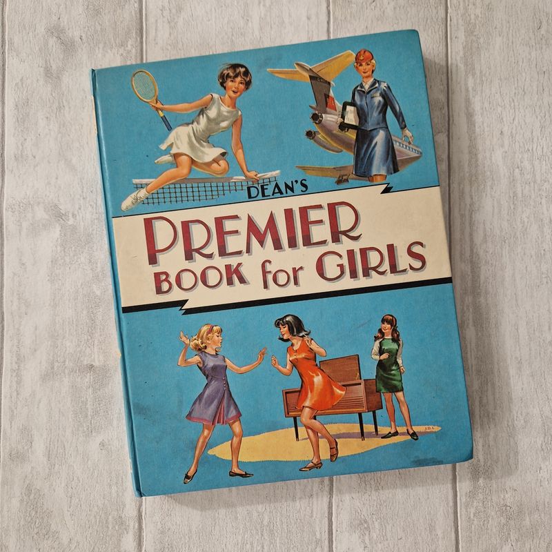 Dean's Premier Book for Girls 1969 - tennis, air hostess, dancing